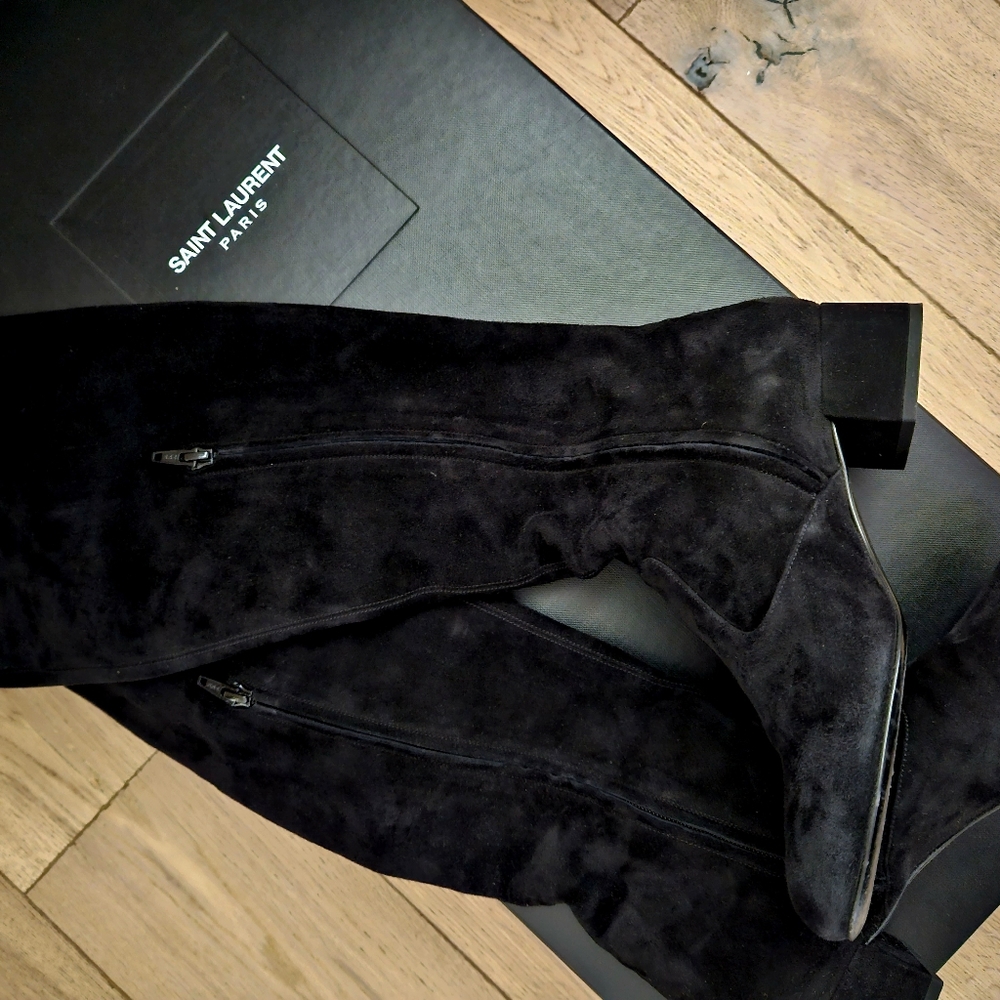 Women overknee suede boots
